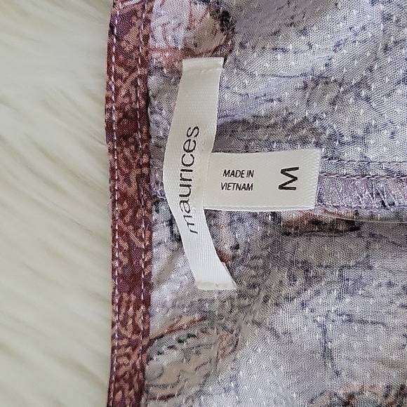 Maurices multicolored floral print open front kimono NWT - Picture 9 of 11